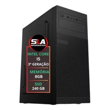 Imagem de Pc Computador Cpu Intel Core I5 8gb De Memória + Ssd 240gb - SLA COMPU