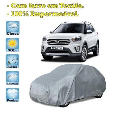 Imagem de Capa com forro cobrir carro Hyundai Creta 100% Impermeável Proteção Be