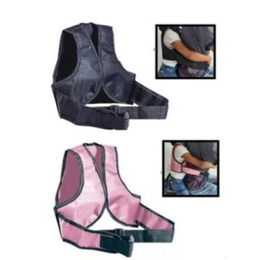 Imagem de Colete Infantil Moto Para Criança Proteção Antiqueda Ajustável Menino 