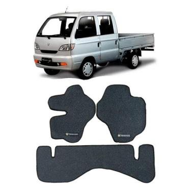 Imagem de Tapete Carpete Confort Towner 3 Peças BORRACHA PVC - MANOS TAPETES