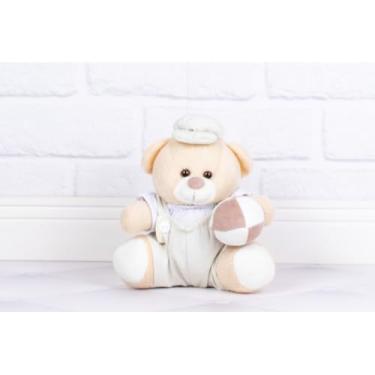 Imagem de URSO DE PELUCIA TEDDE 12 CM MACACAO COM BRINQUEDO (PALHA)