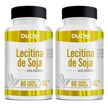 Imagem de Lecitina de Soja 60cps 1000mg Duom | Kit 2 Frascos