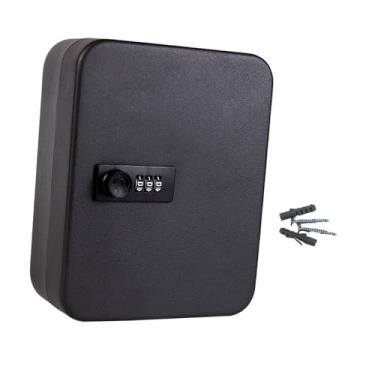 Imagem de menolana 20 Caixa de bloqueio de chave Organizador de chave Aluguel de carro Gabinete de chave Caixa de chave para executivos de hotel Vendas de imóveis, Senha Preta
