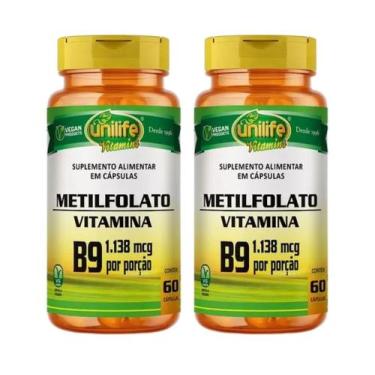 Imagem de KIT C/2 Un. Suplemento Metilfolato B9 1.138mcg 60 Cápsulas - Unilife
