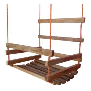 Imagem de Balanço de Madeira Infantil Grande - Diversão Segura para Crianças Até