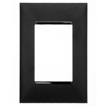 Imagem de Placa 3 Postos 4X2 Preta - 618503Pt Pial Plus+ Legrand