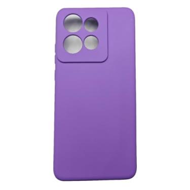 Imagem de Capa Capinha Compatível Com MOTOROLA Edge 50 Neo XT2409 Tela 6.4 Silicone Aveludada Premium Roxo