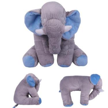 Imagem de Bixo de Pelucia Elefante Menino Antialergico Apoio do Bebe - RG Shops