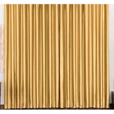 Imagem de Cortina Seda Amassada Dublin 4mx2,80m Sem Forro Para Varão com ILHOS -