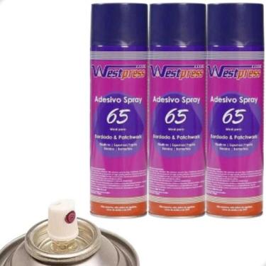 Imagem de Kit 3 Cola Spray Temporária 65 Westpress 500ML Artesanato, Rosa-chicle