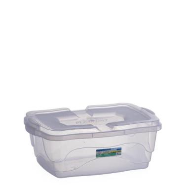 Imagem de 2 Caixas Organizadora Multiuso 10 L Transparente - Ana Decorações