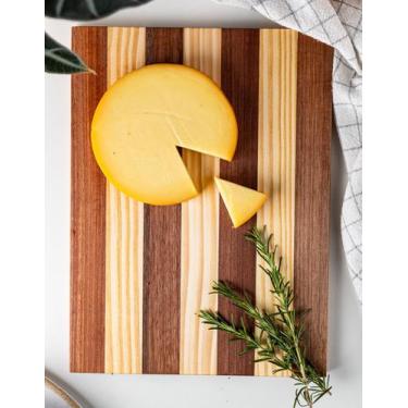 Imagem de Tábua de Frios para Cozinha 35x24 cm Madeira Pinus Linda