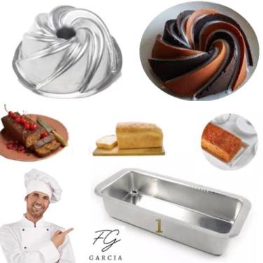 Imagem de Kit De 1 Forma Vulcão Para Bolo Nórdico Nordic Cake + 1 Forma Para Bol