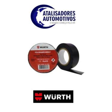 Imagem de Fita Isolante Preta 10 metros (18mm x 10m) -Wurth