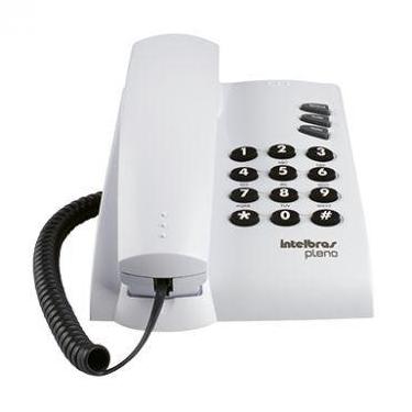 Imagem de Telefone Com Fio e 3 Funções Pleno Branco Intelbras
