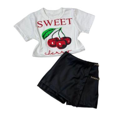 Imagem de Conjunto Infantil Feminino Look Boiadeira Country Meninas Cowgirl - AK