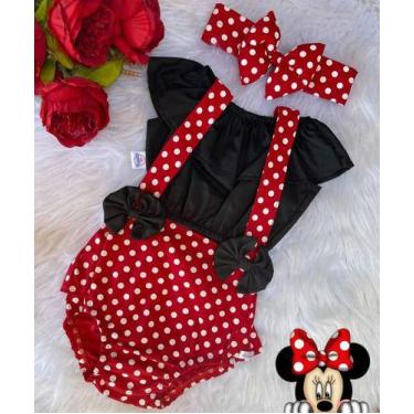 Imagem de Conjunto Body Bebe Jardineira Infantil Macacão Salopete - Mimos da Bab