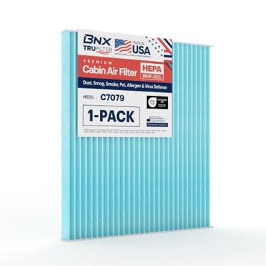 Imagem de BNX Filtro de ar de cabine TruFilter C7079, HEPA 99,97%, compatível com Nissan Altima, Maxima, Murano, Pathfinder; Infiniti JX35, Q60, QX60
