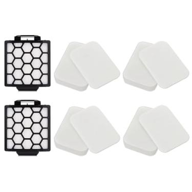 Imagem de ZU60 ZU62 Filtro de vácuo para Shark Navigator Zero-M escova autolimpante Pet Pro ZU60 ZU62 ZU62C NV150 NV151 NV255 aspirador vertical, parte 1238FT60 e 1239FT60, 2 HEPA + 4 filtros de espuma e feltro