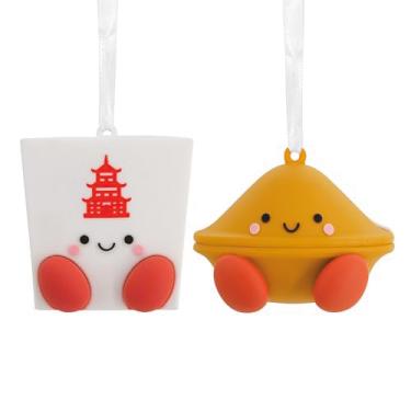 Imagem de Hallmark Enfeites magnéticos de Natal para viagem e biscoito da sorte Better Together, conjunto de 2, inquebrável