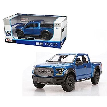 Imagem de Maisto New 1:24 W/B Special Trucks Edition - Blue 2017 Ford Raptor Diecast Model Car