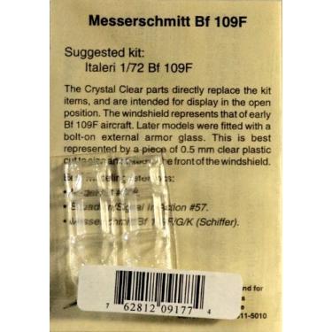 Imagem de SQUADRON CANOPIES SQ9177 Bf 109F Toldo Vacuform