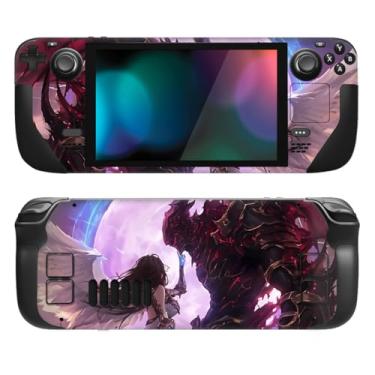Imagem de PlayVital Conjunto completo de decalque de película protetora para LCD Steam Deck, adesivos personalizados capa de vinil para Steam Deck OLED - Angel's Grace