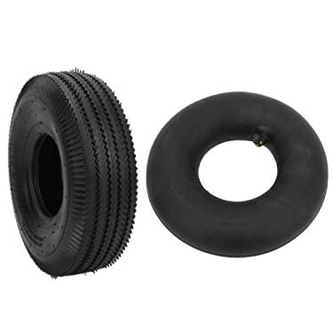 Imagem de Pneu da Câmara de Ar, Peças de Reposição Pneumáticas de Borracha Espessadas Antiderrapantes do Pneu Externo para Triciclos Elétricos