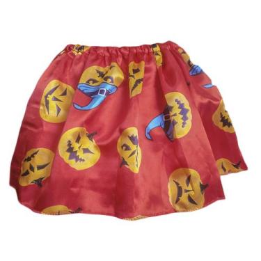 Imagem de Saia Halloween Adulta Estampada para Fantasias - Extra Festas, Vermelh