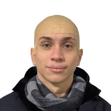 Imagem de Peruca Cabeça Careca Látex Festas Cosplay - Extra Festas