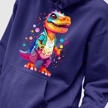 Imagem de Blusa Moletom Genuine Grit Masculina Estampada Algodão 30.1 Dinossauro