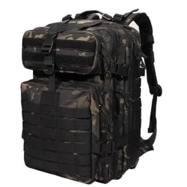 Imagem de Mochila Militar 50l Resistente a Água - FullPrice, Camuflada preta