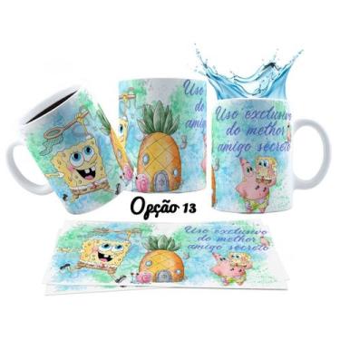 Imagem de Caneca 325ml Presente Amigo Secreto Amiga Secreta Personagem - LARANJA