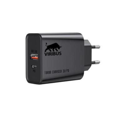 Imagem de Carregador Base Ultra Rápido Viribus Pd 20W Quick Charge 3.0 Homologaç