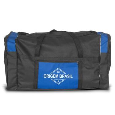 Imagem de Bolsa de Viagem Lona Extra Grande GG  Origem Brasil N9 Azul Royal