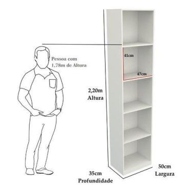 Imagem de Armário Prateleira M16 100% Mdf (roupas, Brinquedos, Livros) - VETORIA