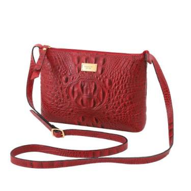 Imagem de Bolsa de Couro Mariart 2210, Vermelho