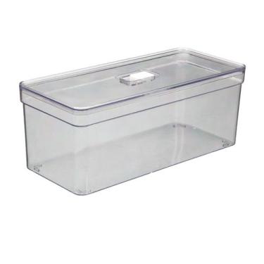 Imagem de Organizador Geladeira 6,8L Porta Ovo Tampa BPA Free Acrilico - PLASTUT