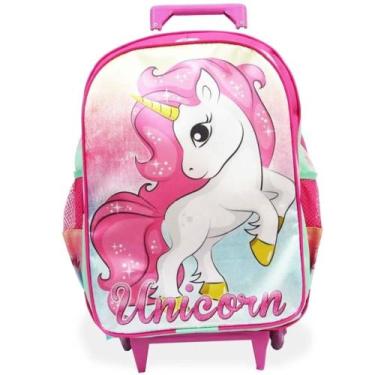 Imagem de Mochila de Rodinhas Tam G Unicórnio Fantasy - Vou Leve