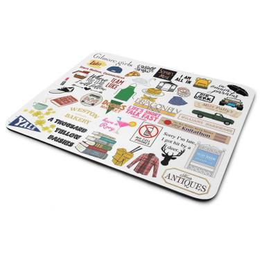 Imagem de Mouse Pad Geek Icons Moments White - Gilmore Girls