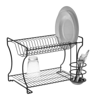 Imagem de Escorredor De Louça Duplo Grafite - Schmitt