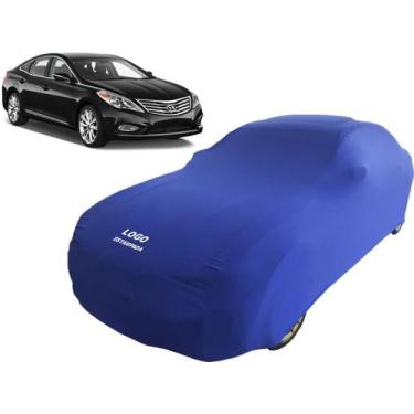 Imagem de Capa Para Cobrir Carro Hyundai Azera Tecido Helanca - Mz, Azul