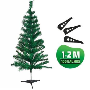 Imagem de Arvore de Natal Pinheiro 1,20m 120cm 100 Galhos - Rod