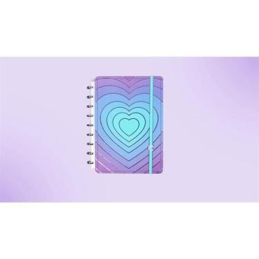 Imagem de Caderno inteligente medio silver love 80fls caderno inteligente