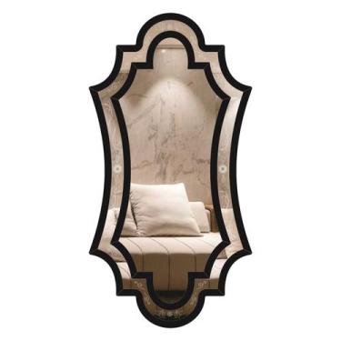 Imagem de Espelho Corpo Inteiro Decorativo Ravena 69x135 - CREATUS, PRETO