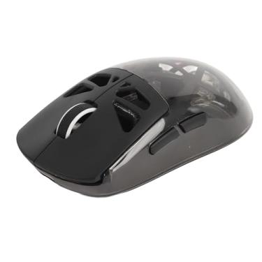 Imagem de Mouse para Jogos, Recarregável Ultraleve RGB 3 Modos Type C Mouse Ergonômico para Jogos Botões Programáveis ​​com Fio e Conexão para Computador