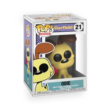 Imagem de Epic Collectibles Pop Comics: Garfield - Conjunto de bonecos de vinil Odie The Dog com protetor de caixa Funko compatível
