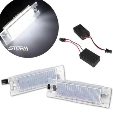 Imagem de Par Luz Placa Led Branca Fiat Argo Toro Punto Palio Lâmpada