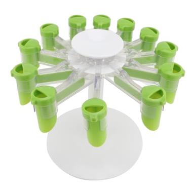 Imagem de Rack de Especiarias, Suporte de Organizador de Armazenamento de Saco de Tempero Giratório de 360 ​​graus Com 12 Slots, Rack de Saco de Tempero Giratório Suporte de Armazenamento