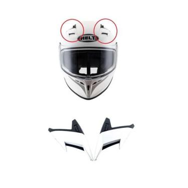 Imagem de Entrada De Ar Superior Capacete Helt Polar Branco